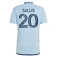 Maillot adidas Daniel Salloi Sporting Kansas City 2023 Hoops 4.0 Replica Player bleu clair pour homme