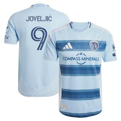 Men's adidas Dejan Joveljic Light Blue Sporting Kansas City 2025 One KC Authentic Player Jersey