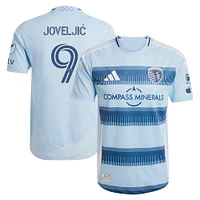 Men's adidas Dejan Joveljic Light Blue Sporting Kansas City 2025 One KC Authentic Player Jersey