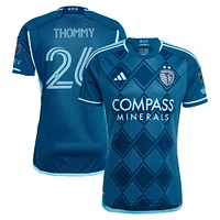 Men's adidas Erik Thommy Navy Sporting Kansas City 2024 Diamonds Our Forever Authentic Player Jersey