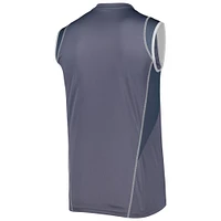 Men's adidas Gray Sporting Kansas City 2023 On-Field Sleeveless Training Jersey