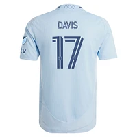 Men's adidas Jake Davis Light Blue Sporting Kansas City 2025 One KC Authentic Player Jersey