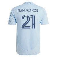 Maillot de joueur authentique adidas Manu Garcia bleu clair Sporting Kansas City One KC pour homme