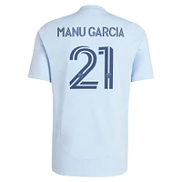 Men's adidas Manu Garcia Light Blue Sporting Kansas City 2025 One KC Replica Player Jersey