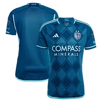 Men's adidas  Navy Sporting Kansas City 2024 Diamonds Our Forever Authentic Jersey