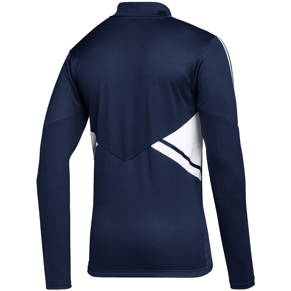 Men's adidas Navy Sporting Kansas City Quarter-Zip AEROREADY Training Top