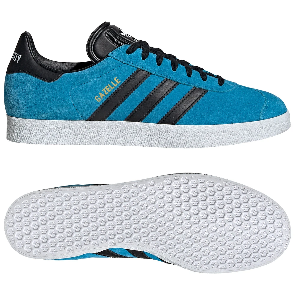 Men's adidas Originals Turquoise Sporting Kansas City 2024 Jersey Hook Gazelle Shoes