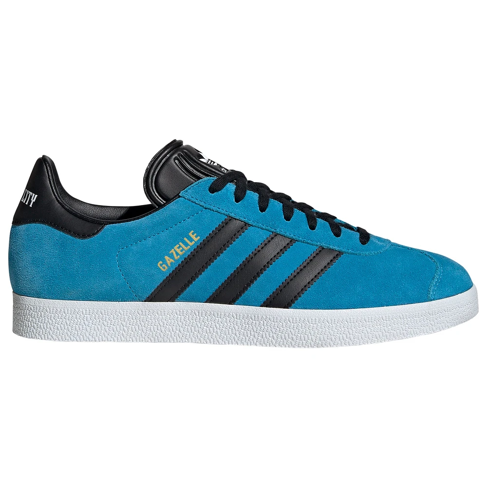 Men's adidas Originals Turquoise Sporting Kansas City 2024 Jersey Hook Gazelle Shoes