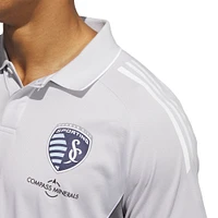 Polo d'entraînement adidas Silver Sporting Kansas City 2025 pour homme