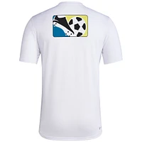 T-shirt d'avant-match adidas Sporting Kansas City 2024 Hook pour homme, blanc