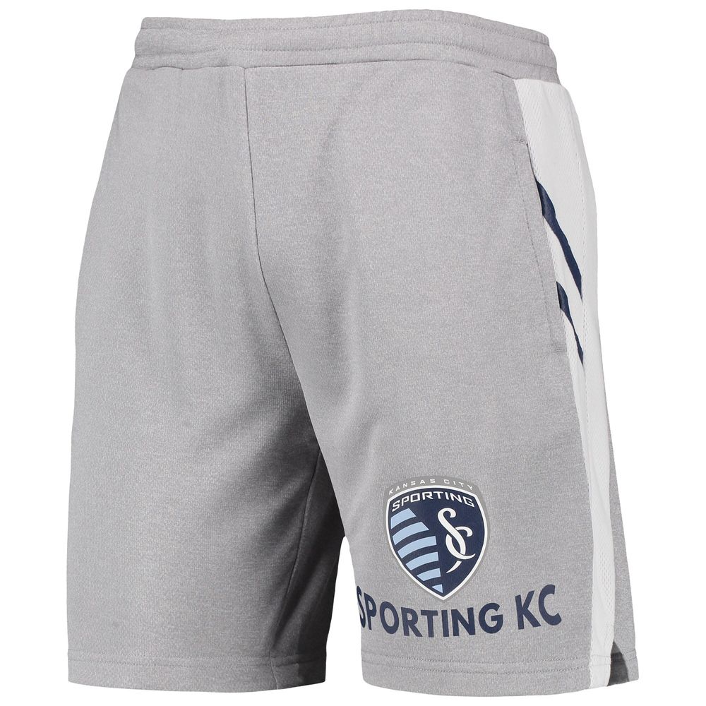 Men's Concepts Sport Gray Sporting Kansas City Stature Shorts