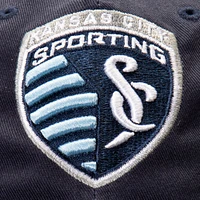 Casquette réglable fondamentale bloquée emblématique Sporting Kansas City Fanatics bleu marine/bleu pour hommes