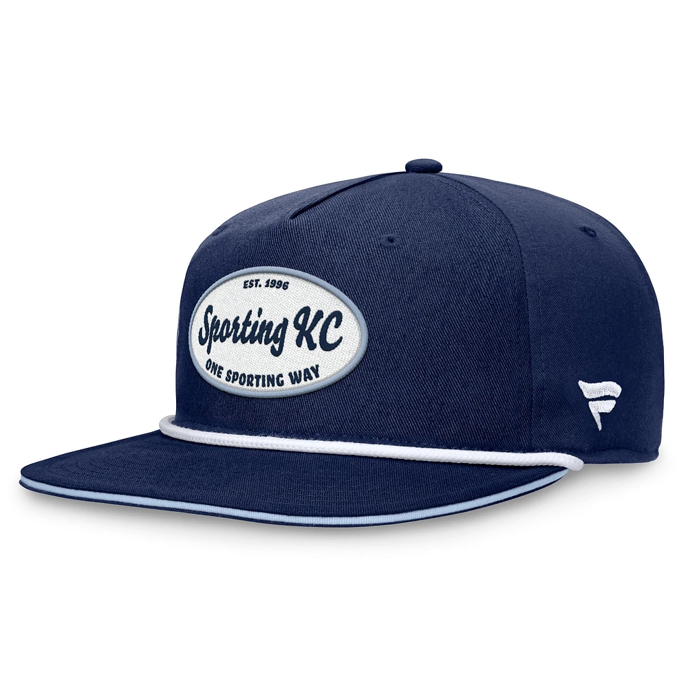 Casquette Snapback Fanatics Sporting Kansas City Iron Golf pour hommes, bleu marine