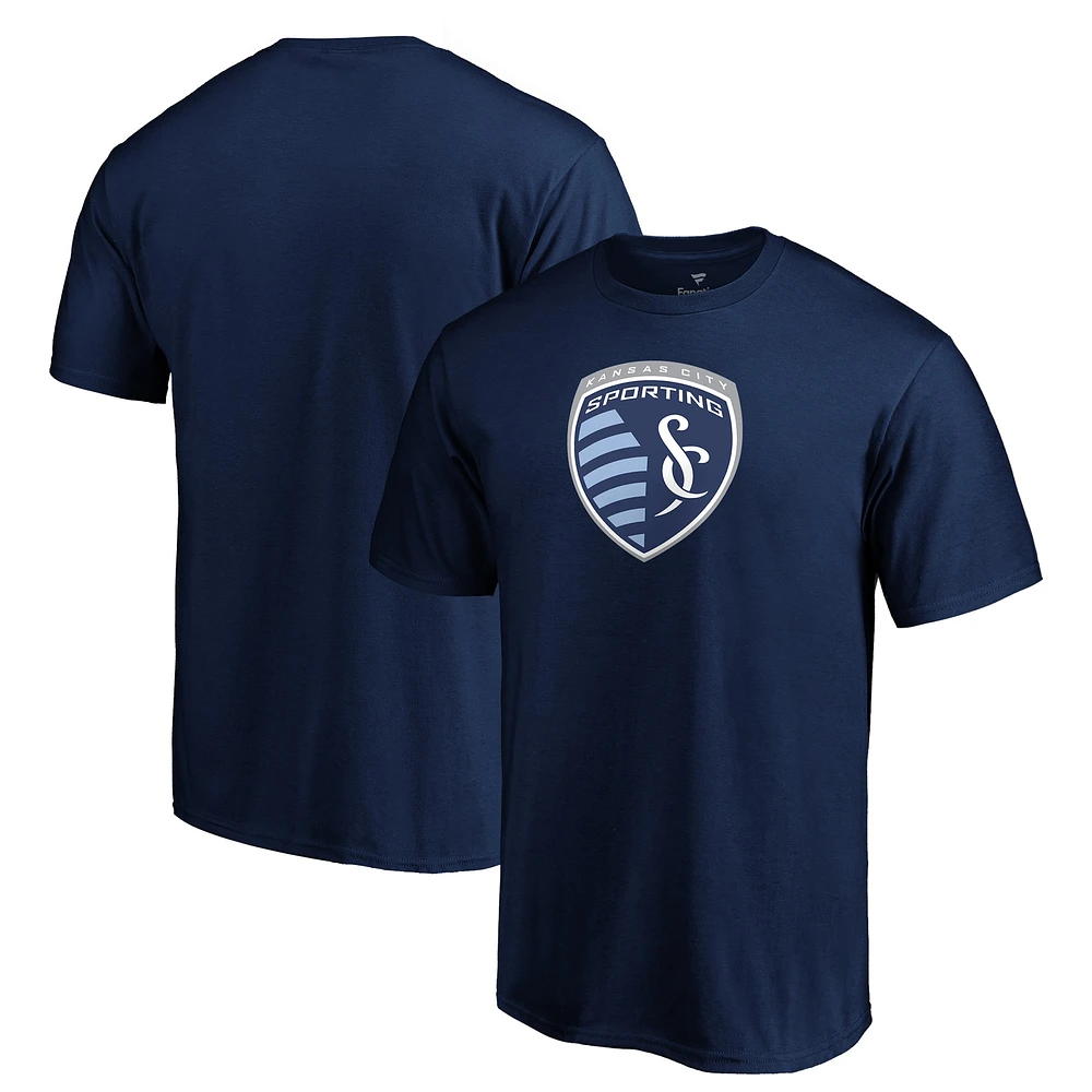 T-shirt avec logo Fanatics bleu marine Sporting Kansas City pour hommes