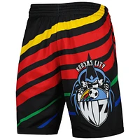 Men's Mitchell & Ness Black Sporting Kansas City Swingman Shorts