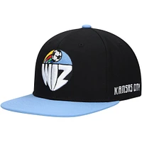 Casquette sporting Kansas City Throwback Logo Mitchell & Ness pour homme avec logo noir Mitchell & Ness