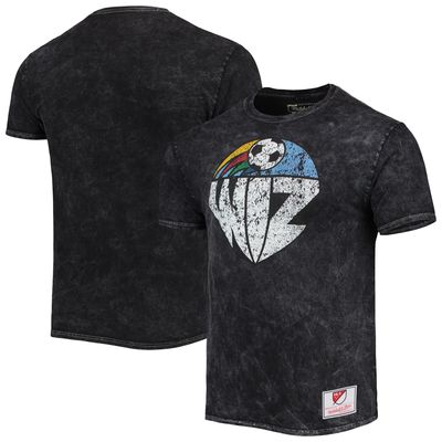 Men's Mitchell & Ness Sky Black Kansas City Wiz Since '96 Tie-Dye T-Shirt