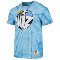 Men's Mitchell & Ness Sky Blue Kansas City Wiz Since '96 Tie-Dye T-Shirt