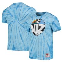 Men's Mitchell & Ness Sky Blue Kansas City Wiz Since '96 Tie-Dye T-Shirt