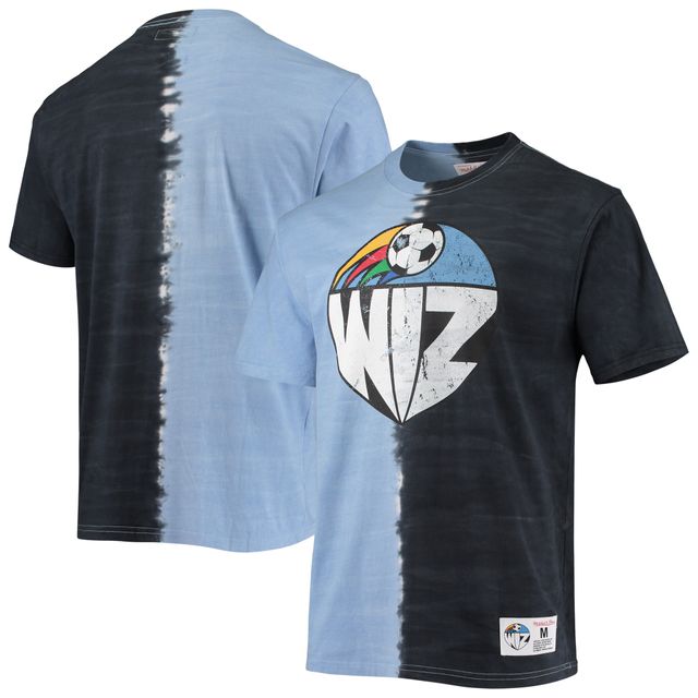 Haut tie-dye vertical Sporting Kansas City bleu ciel Mitchell & Ness pour homme