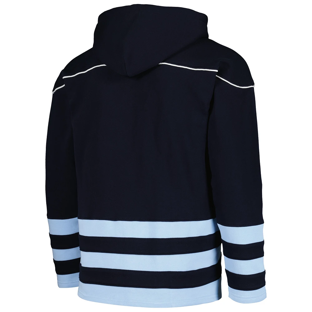 Men's Navy Sporting Kansas City Hockey Pullover Hoodie