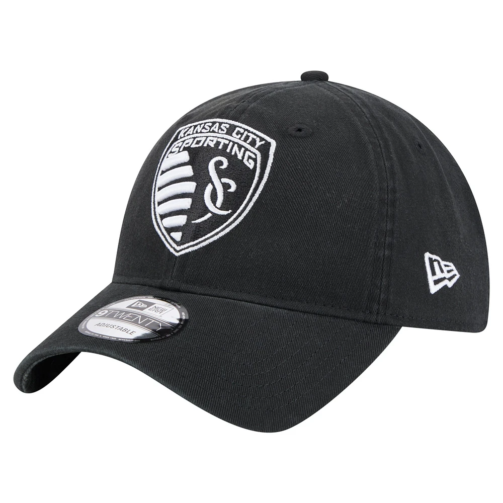 Men's New Era  Black Sporting Kansas City 2025 Kickoff 9TWENTY Adjustable Hat