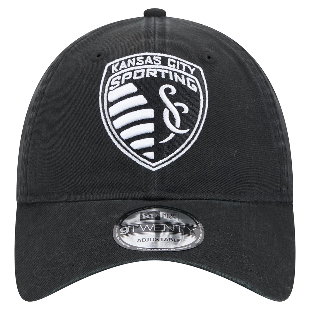 Men's New Era  Black Sporting Kansas City 2025 Kickoff 9TWENTY Adjustable Hat