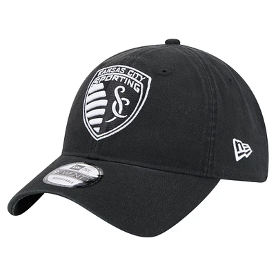 Men's New Era  Black Sporting Kansas City 2025 Kickoff 9TWENTY Adjustable Hat