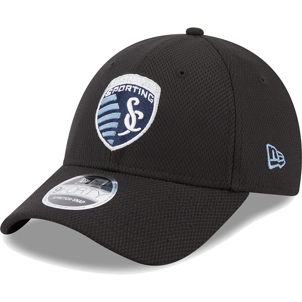 Casquette Snapback Sporting Kansas City Basic 9FORTY New Era noire pour homme