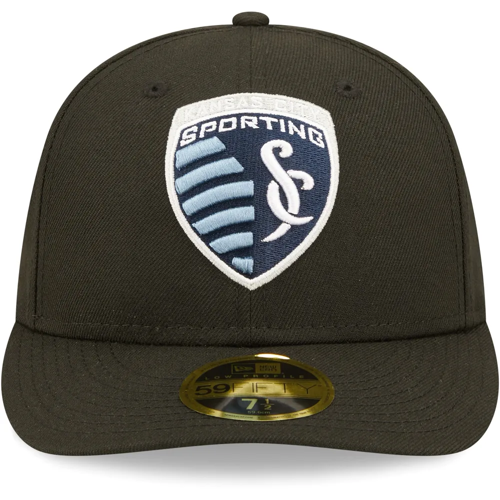 Casquette ajustée 59FIFTY à profil bas Sporting Kansas City pour homme New Era noire