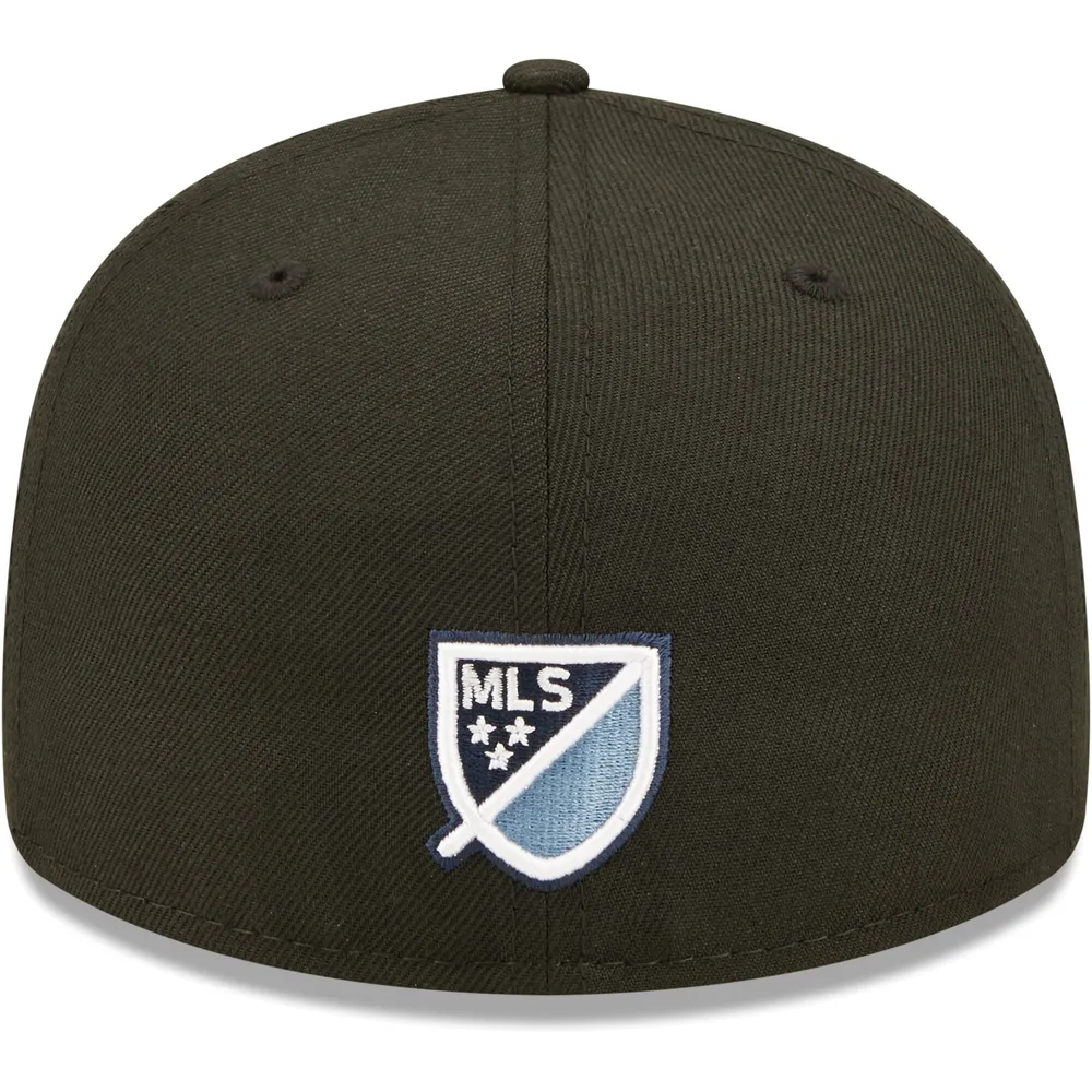 Casquette ajustée 59FIFTY à profil bas Sporting Kansas City pour homme New Era noire