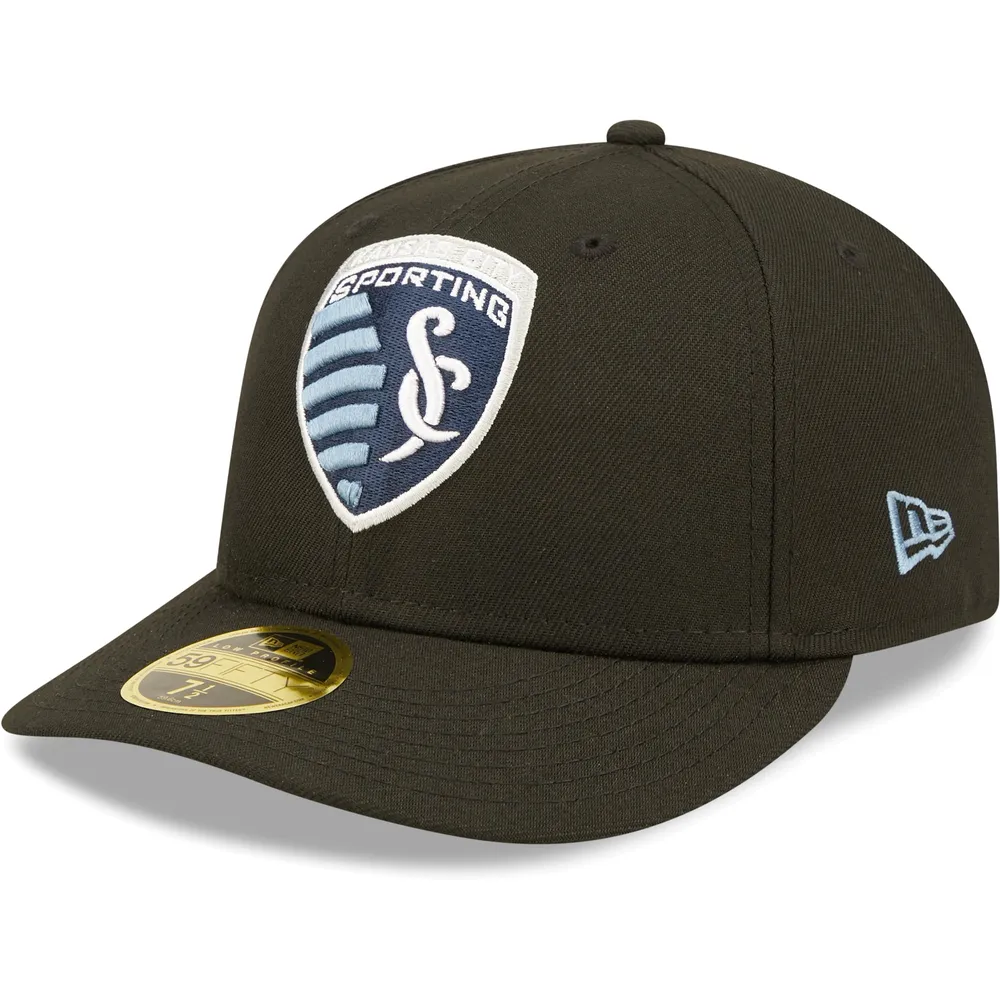 Casquette ajustée 59FIFTY à profil bas Sporting Kansas City pour homme New Era noire