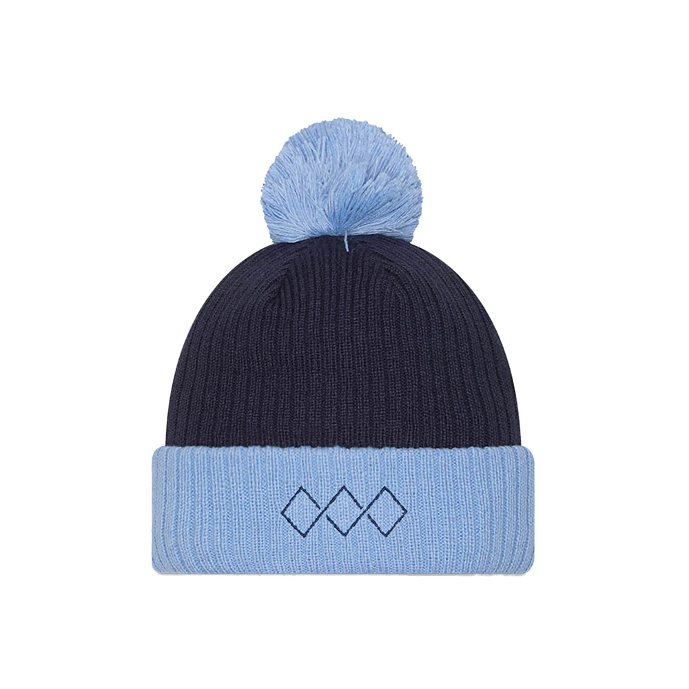 Men's New Era  Light Blue Sporting Kansas City 2025 Jersey Hook Cuffed Knit Hat with Pom