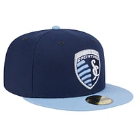 Men's New Era  Navy Sporting Kansas City 2025 Kickoff 59FIFTY Fitted Hat