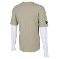 Men's Stadium Essentials Tan Sporting Kansas City Status Long Sleeve T-Shirt