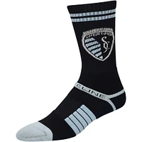 Men's Strideline Sporting Kansas City Premium 3-Pack Knit Crew Socks Set