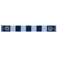 Sporting Kansas City Team Bar Knit Scarf - Sky Blue/Navy