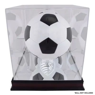 Sporting Kansas City Fanatics Authentic Mahogany Team Logo Soccer Ball Display Case
