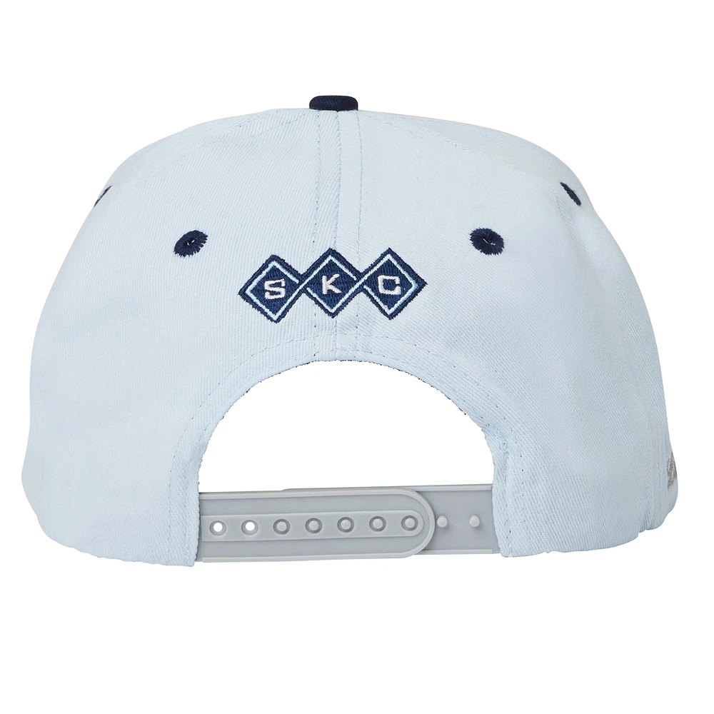 Unisex Live Breathe Futbol Light Blue Sporting Kansas City Snapback Hat