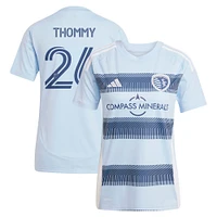 Women's adidas Erik Thommy Light Blue Sporting Kansas City 2025 One KC Replica Player Jersey