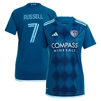 Women's adidas Johnny Russell Navy Sporting Kansas City 2024 Diamonds Our Forever Replica Player Jersey