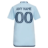 Maillot réplique personnalisé bleu clair Sporting Kansas City 2023 Hoops 4.0 adidas pour femme