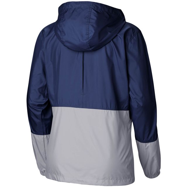 Veste coupe-vent Columbia Sporting Kansas City Flash Forward Team pour femme, bleu marine/gris