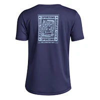 Youth adidas  Navy Sporting Kansas City Local Wrap T-Shirt