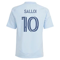 Youth adidas Daniel Salloi Light Blue Sporting Kansas City 2025 One KC Replica Player Jersey