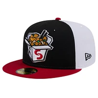 Men's New Era Black Springfield Cardinals Theme Night Cashew Chicken 59FIFTY Fitted Hat