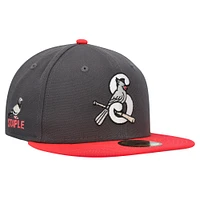 Men's New Era Heather Gray Springfield Cardinals MiLB x Staple Collection 59FIFTY Fitted Hat