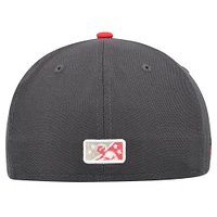 Men's New Era Heather Gray Springfield Cardinals MiLB x Staple Collection 59FIFTY Fitted Hat