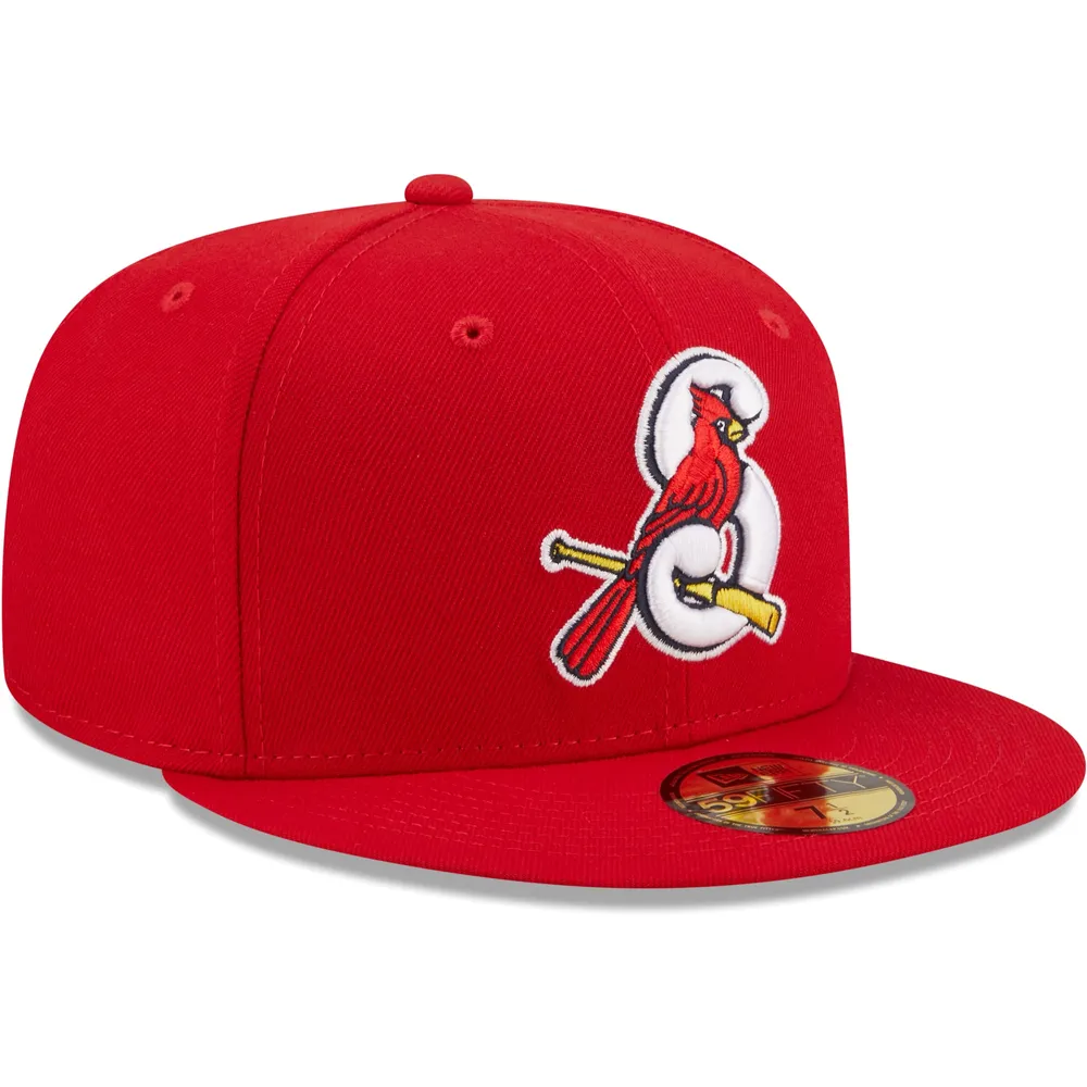 Men's New Era Red Springfield Cardinals Authentic Collection 59FIFTY Fitted Hat