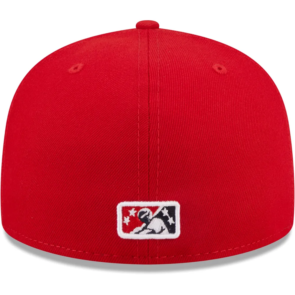 Men's New Era Red Springfield Cardinals Authentic Collection 59FIFTY Fitted Hat